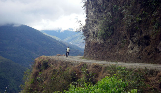 La Carretera de la Muerte en Bolivia