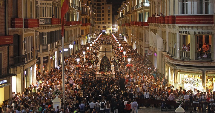 Procesiones por la calle Larios