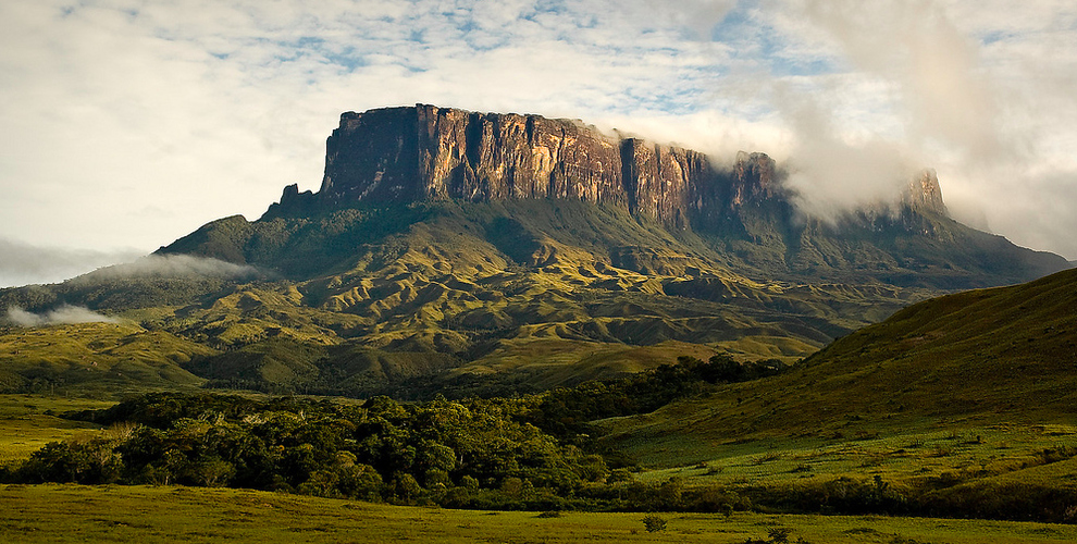 Monte Roraima en Venezuela Brasil y Guyana