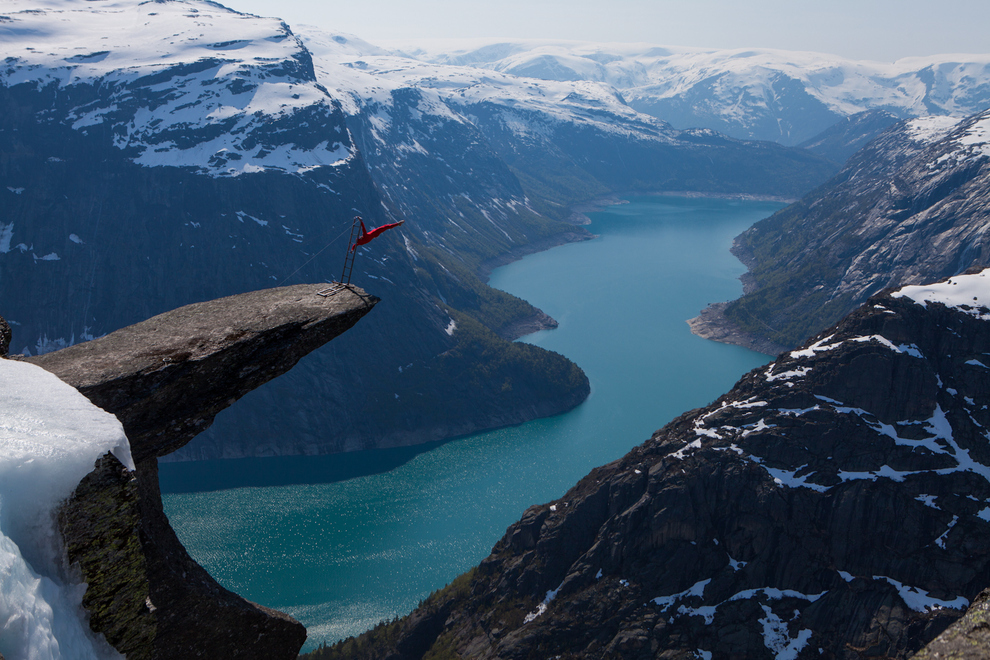 Trolltunga en Hordaland en Noruega