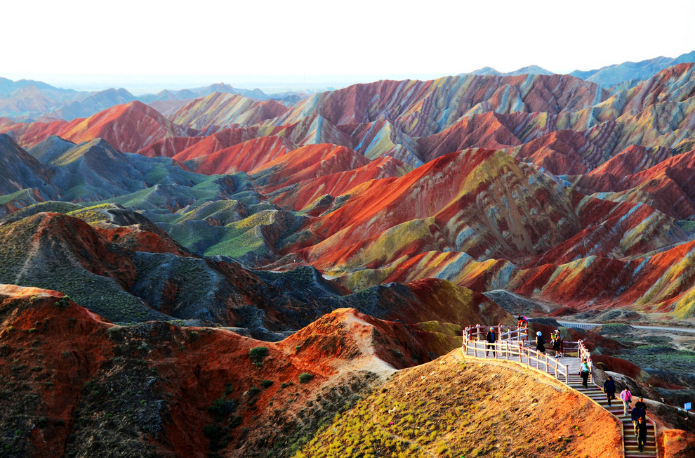 Zhangye Danxia en Gansu en China