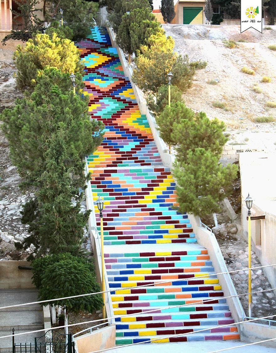 Escaleras de la Paz en Siria