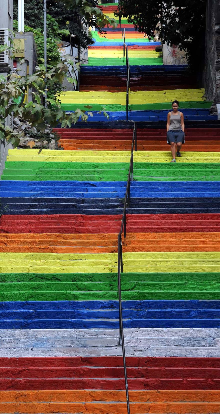 Escaleras en Estambul Turquia