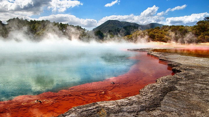 Champagne Pool nueva zelanda